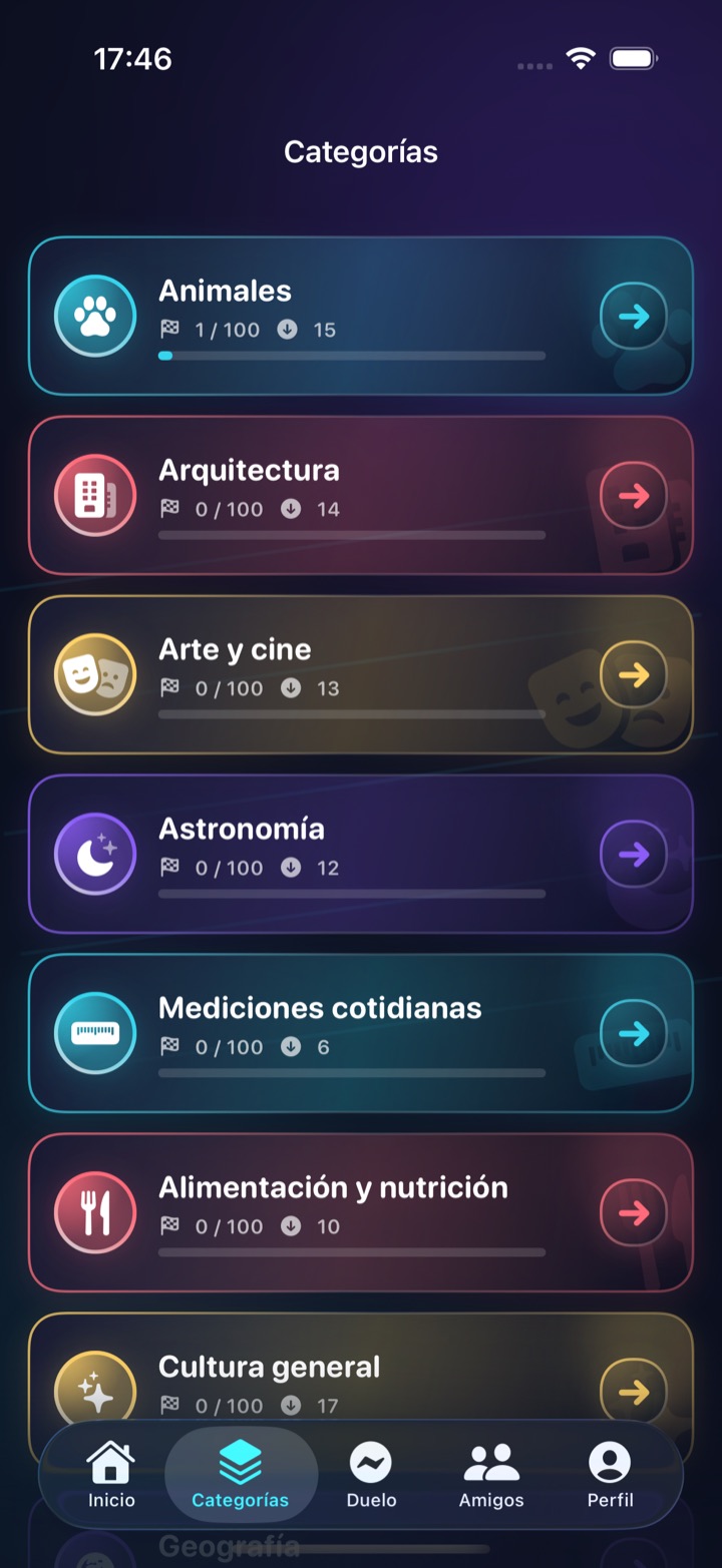 Categorías de First 8 Seconds en español en iPhone