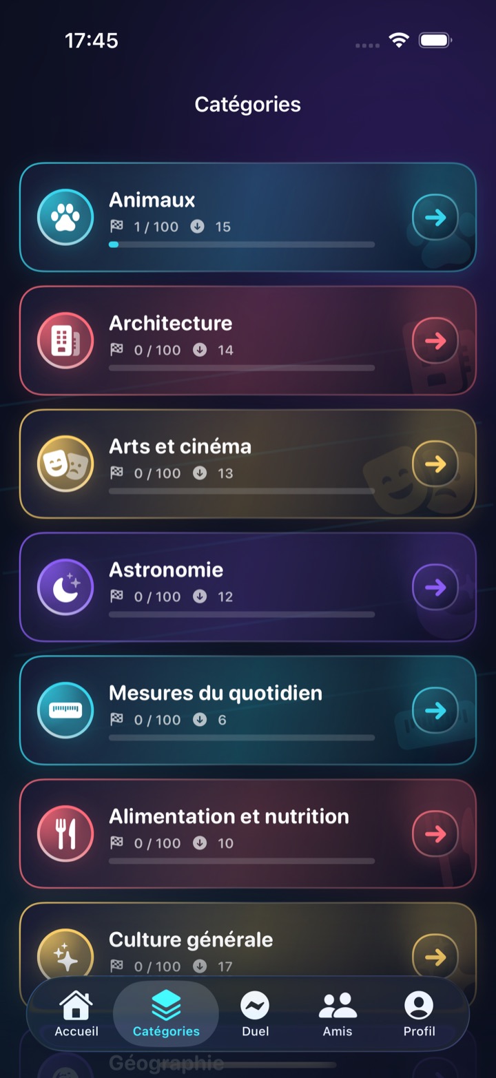 Catégories françaises de First 8 Seconds sur iPhone