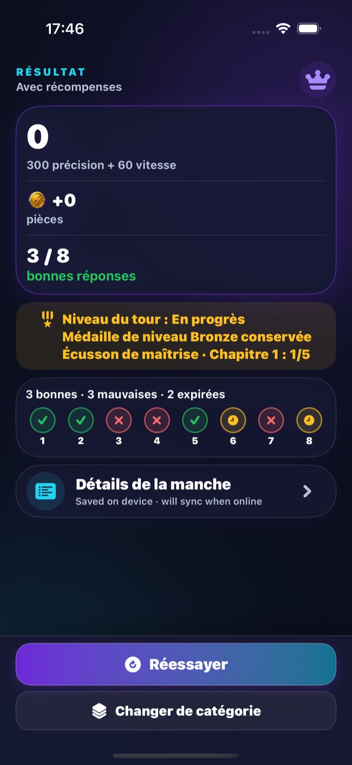 Progressez équitablement — Français iPhone